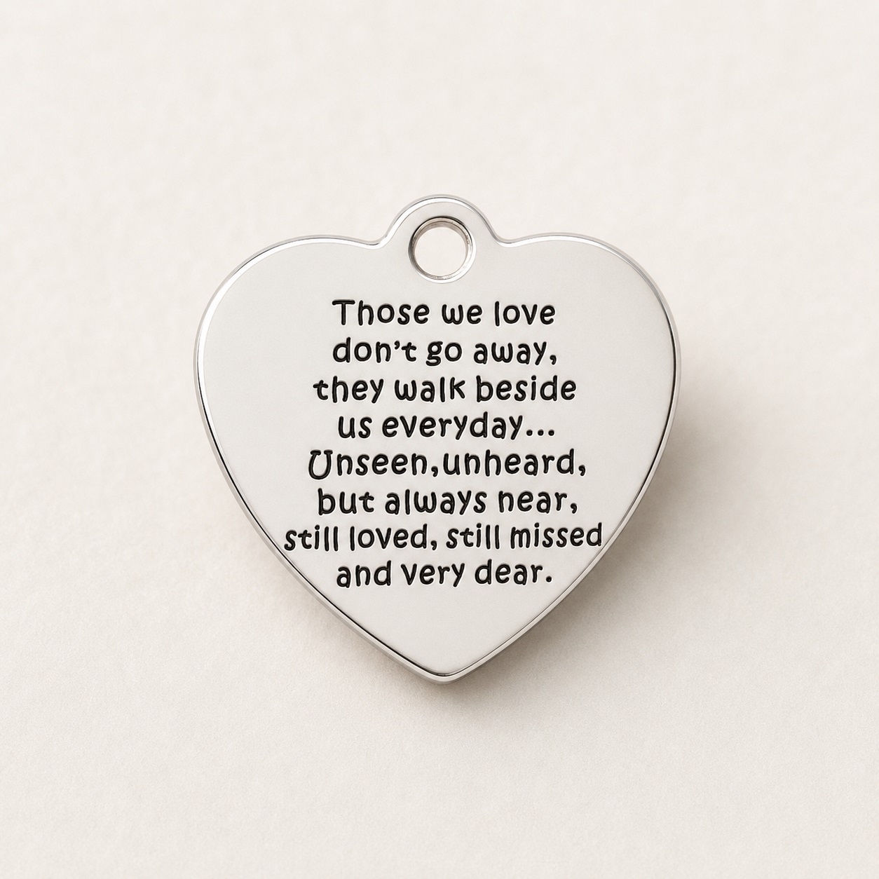 Heart Charm Those we love don't go away Pet Memorial Keepsake Gift time2letgo