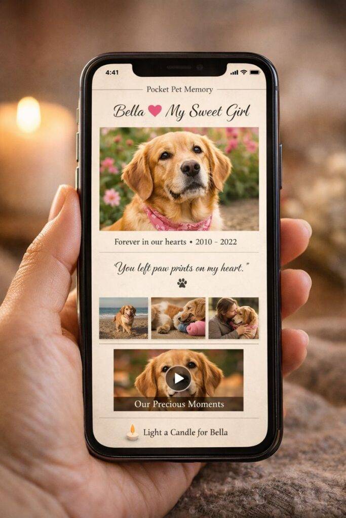Pocket Pet Memorials™ - Online Personalised Pet Memorial Wall Remembrance Poem - time2letgo